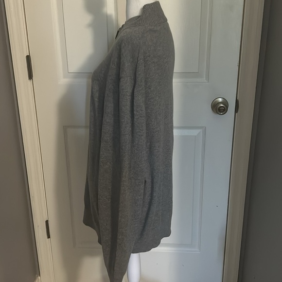 Buttoned down zippered 100% cashmere at sweater size XXL NWT - Picture 2 of 5